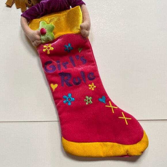 Kool Kids Girls Rule Christmas Stocking Y2K 90s Early 2000s Dandee - Picture 3 of 7